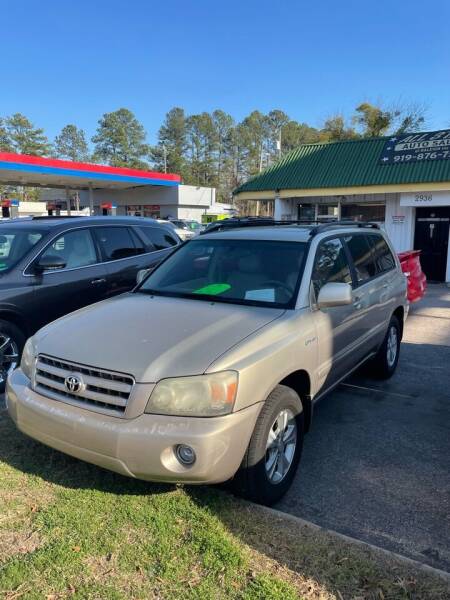 2004 Toyota Highlander for sale at All Star Auto Sales of Raleigh Inc. in Raleigh NC