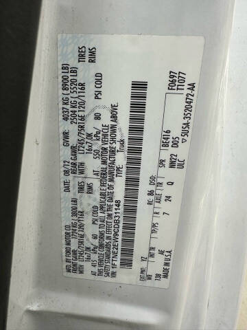 2012 Ford E-Series E-250