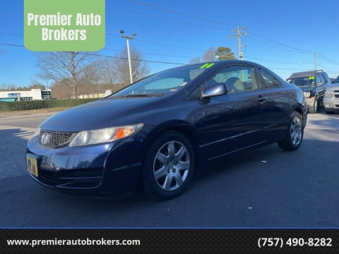 2011 Honda Civic for sale at Premier Auto Brokers in Virginia Beach VA