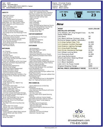 2020 Mercedes-Benz E-Class AMG E 63 S