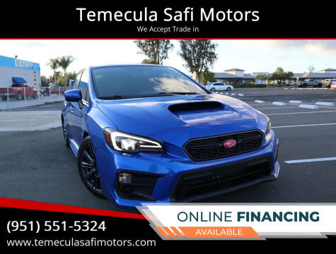 2021 Subaru WRX for sale at Temecula Safi Motors in Temecula CA