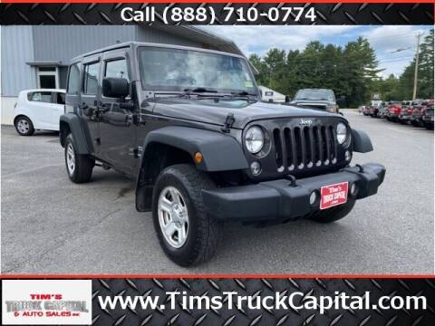 2016 Jeep Wrangler Unlimited for sale at TTC AUTO OUTLET/TIM'S TRUCK CAPITAL & AUTO SALES INC ANNEX in Epsom NH