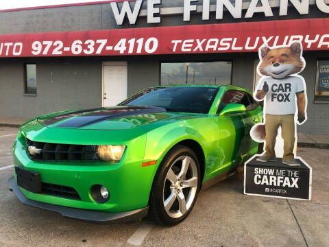 2010 Chevrolet Camaro for sale at Texas Luxury Auto in Cedar Hill TX