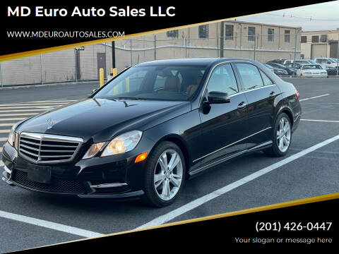 2013 Mercedes-Benz E-Class for sale at MD Euro Auto Sales LLC in Hasbrouck Heights NJ