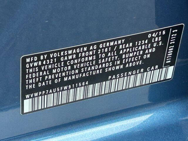 2015 Volkswagen e-Golf SEL Premium