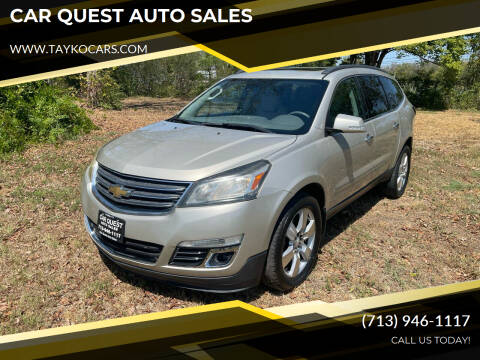 2014 Chevrolet Traverse for sale at CAR QUEST AUTO SALES in Houston TX