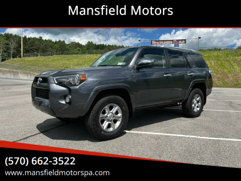2017 Toyota 4Runner for sale at Mansfield Motors in Mansfield PA