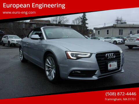 2015 Audi A5 for sale at European Engineering in Framingham MA
