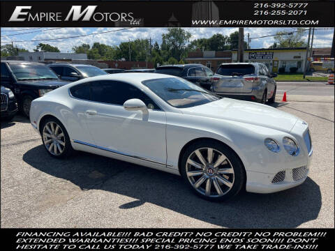 2012 Bentley Continental for sale at Empire Motors LTD in Cleveland OH