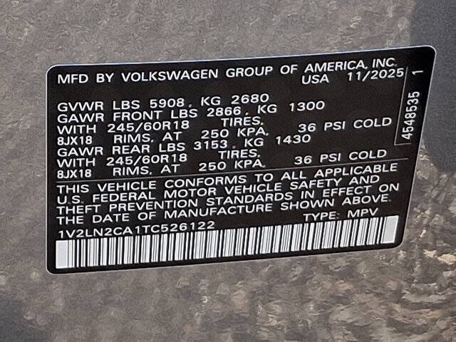 2026 Volkswagen Atlas SE 4Motion