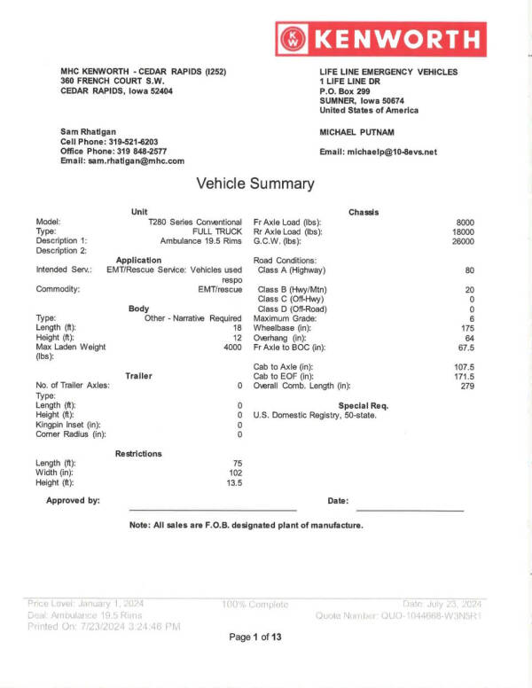 2026 Kenworth T280