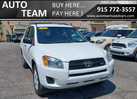 2010 Toyota RAV4 for sale at AUTO TEAM in El Paso TX