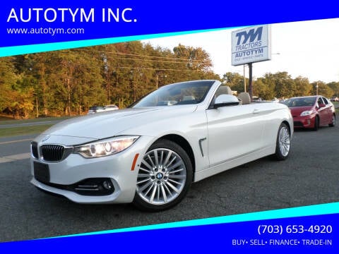 2015 BMW 4 Series for sale at AUTOTYM INC. in Fredericksburg VA