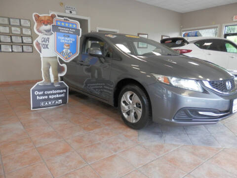 2013 Honda Civic for sale at ABSOLUTE AUTO CENTER in Berlin CT