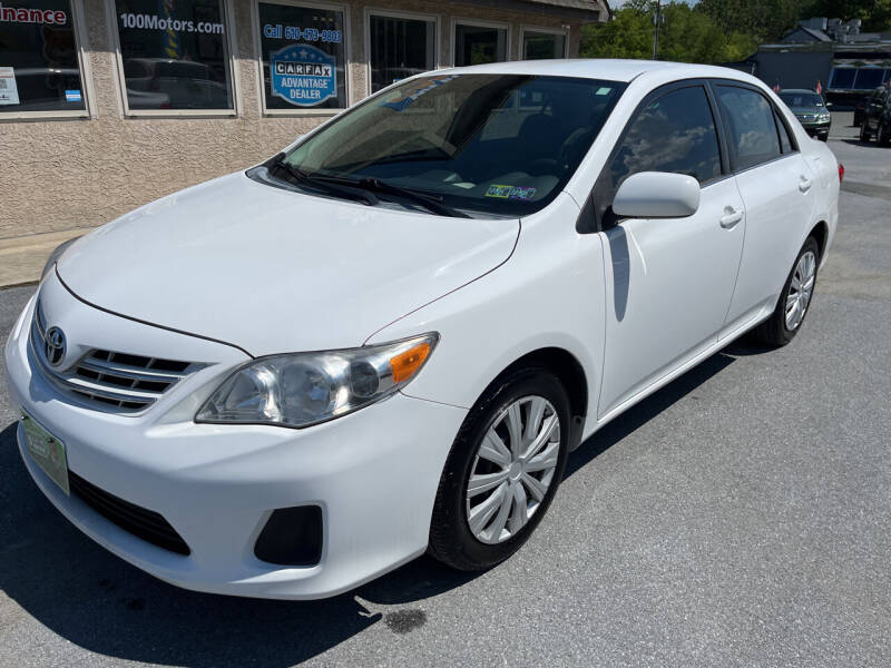 2013 Toyota Corolla for sale at 100 Motors in Bechtelsville PA