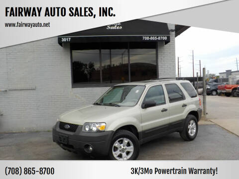 2005 Ford Escape for sale at FAIRWAY AUTO SALES, INC. in Melrose Park IL
