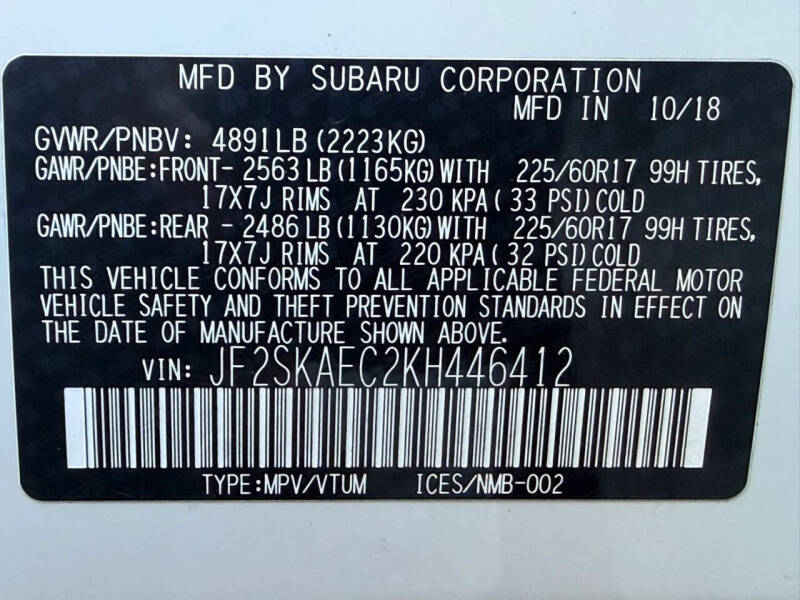 2019 Subaru Forester Premium