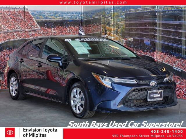 2021 Toyota Corolla for sale at Envision Toyota of Milpitas in Milpitas, CA