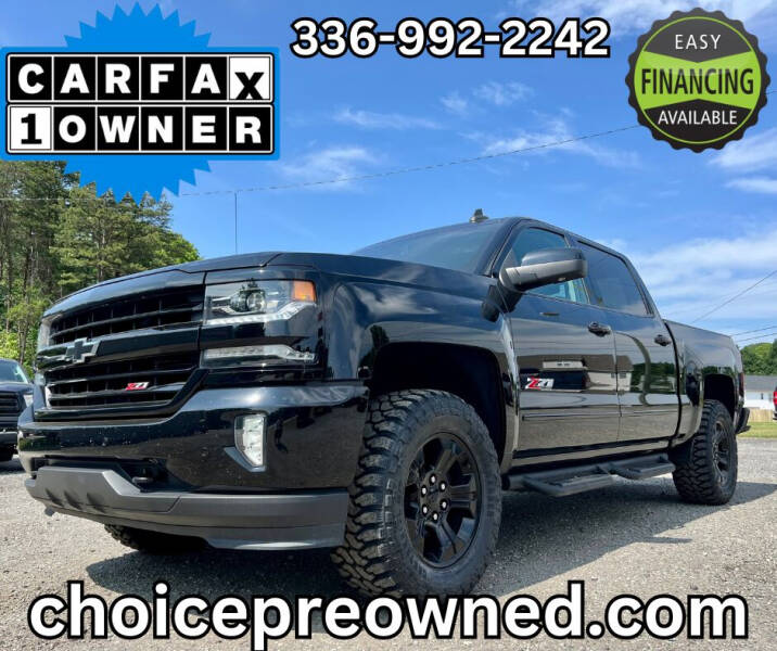 2018 Chevrolet Silverado 1500 for sale at CHOICE PRE OWNED AUTO LLC in Kernersville NC