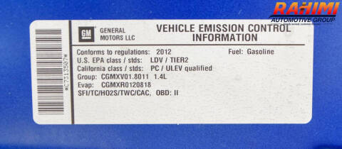 2012 Chevrolet Cruze LT