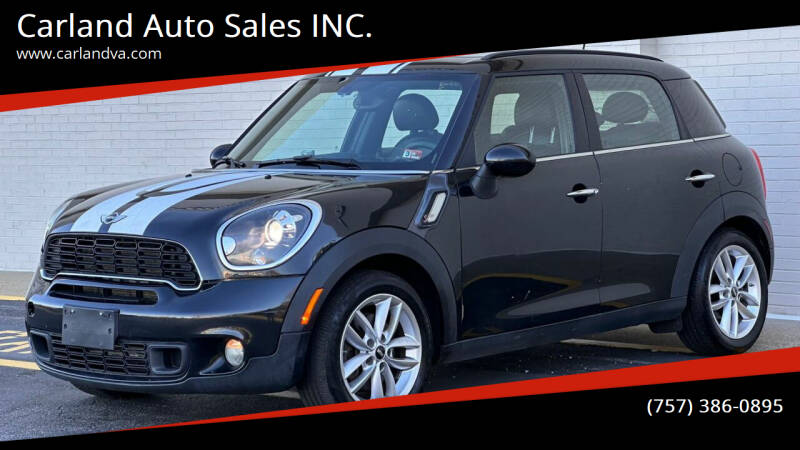 2012 MINI Cooper Countryman for sale at Carland Auto Sales INC. in Portsmouth VA