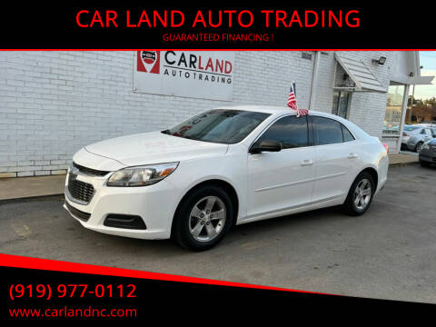2014 Chevrolet Malibu for sale at CAR LAND  AUTO TRADING in Raleigh NC