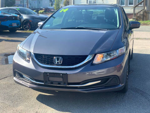 2014 Honda Civic for sale at Tonny's Auto Sales Inc. in Brockton MA