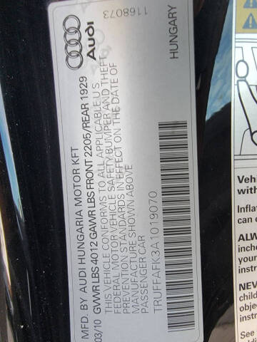 2010 Audi TT 2.0T quattro Premium Plus