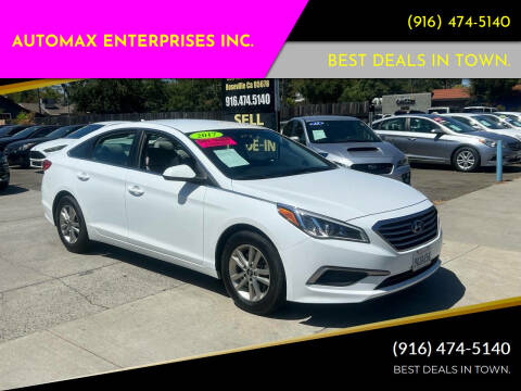 2017 Hyundai Sonata for sale at AUTOMAX ENTERPRISES INC. in Roseville CA