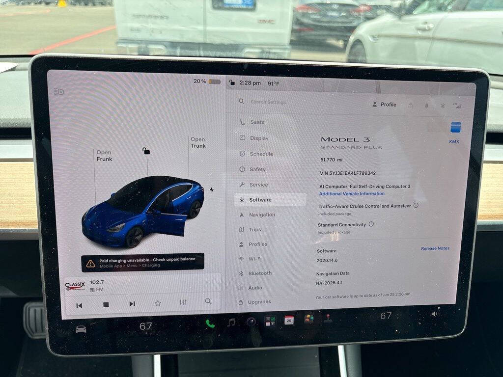 Dk. Blue 2020 Tesla Model 3 Standard Range Plus Standard Range Plus 4dr Sedan 7