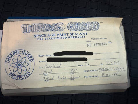 1988 Ford Thunderbird Turbo