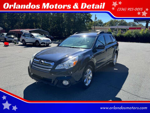 2014 Subaru Outback for sale at Orlandos Motors & Detail in Winston Salem NC