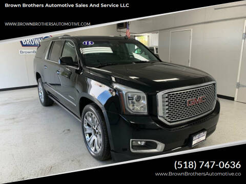 2015 GMC Yukon XL for sale at Brown Brothers Automotive Sales And Service LLC in Hudson Falls NY