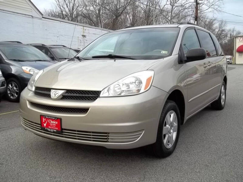 2005 Toyota Sienna for sale at 1st Choice Auto Sales in Fairfax VA