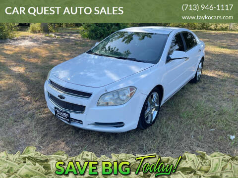 2012 Chevrolet Malibu for sale at CAR QUEST AUTO SALES in Houston TX