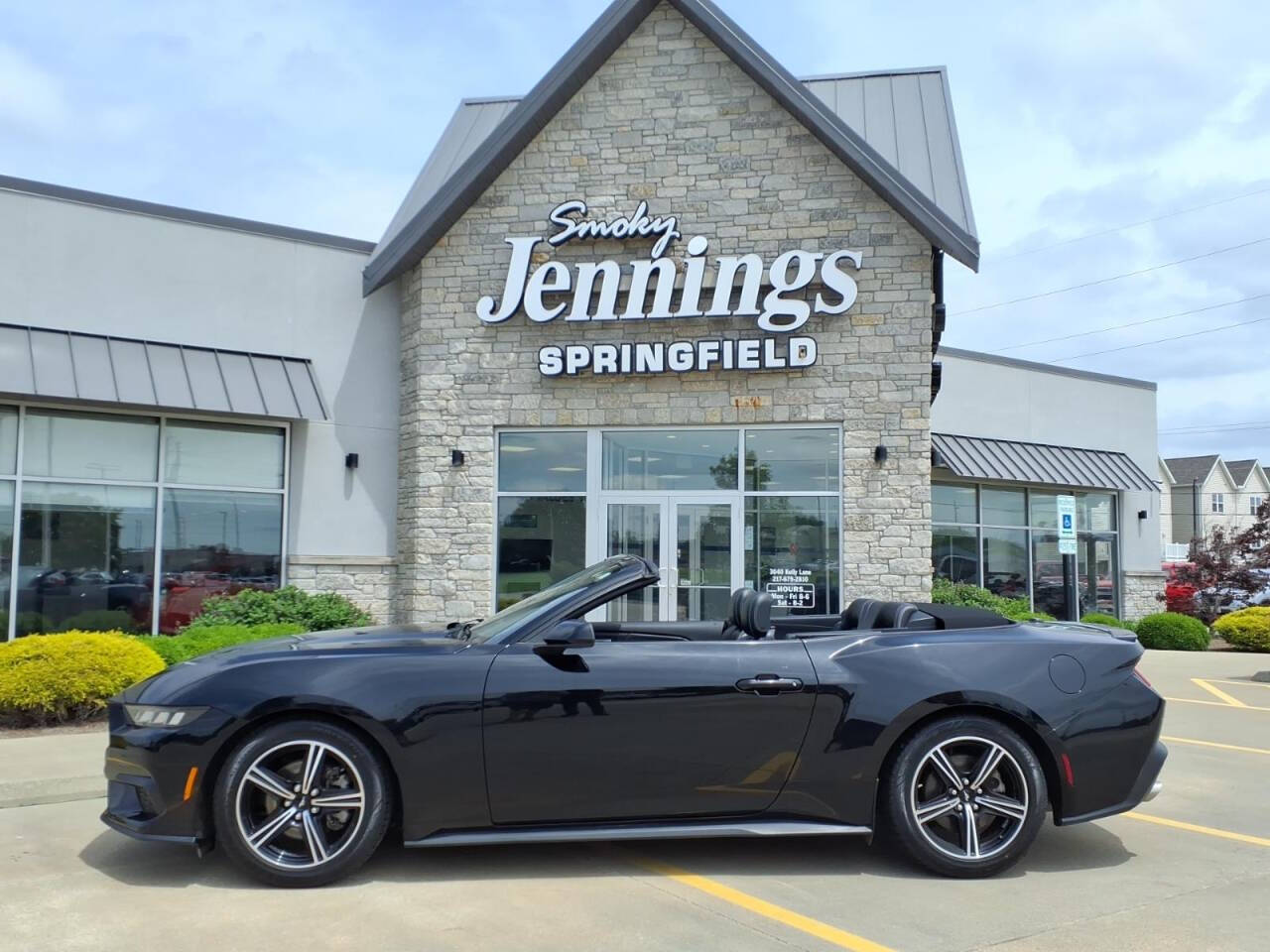 Shadow Black 2024 Ford Mustang EcoBoost Premium Convertible RWD Convertible Rear-Wheel Drive Automatic