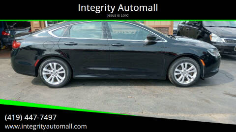 2016 Chrysler 200 for sale at Integrity Automall in Tiffin OH