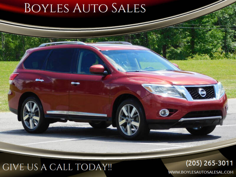2013 Nissan Pathfinder for sale at Boyles Auto Sales in Jasper AL
