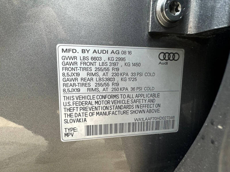 2017 Audi Q7 3.0T quattro Premium Plus