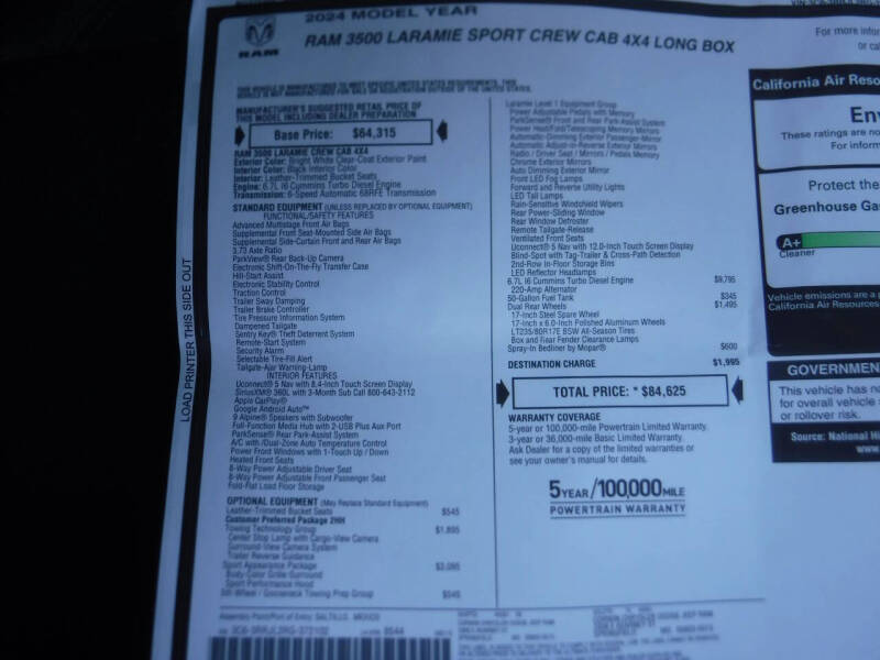 2024 RAM 3500 Laramie