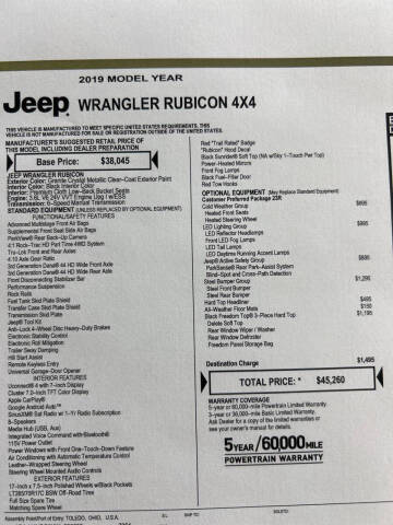2019 Jeep Wrangler Rubicon