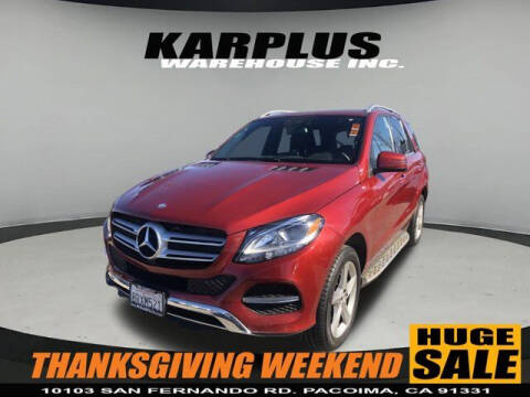 2016 Mercedes-Benz GLE for sale at Karplus Warehouse in Pacoima CA