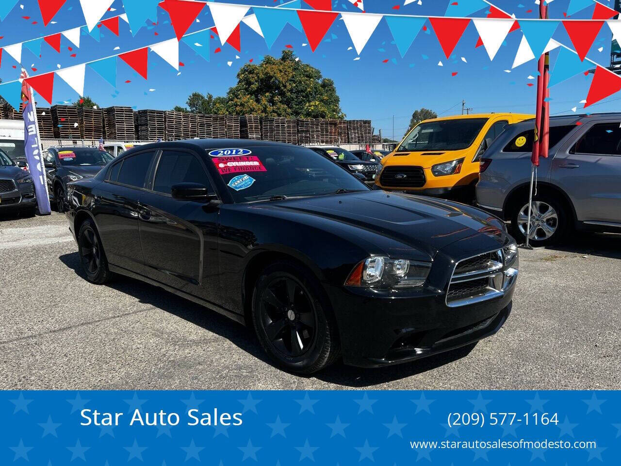 Black 2012 Dodge Charger SE SE 4dr Sedan 1