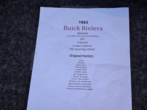 1983 Buick Riviera