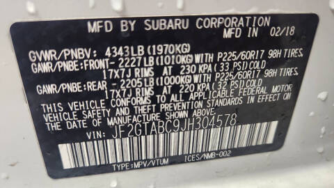 2018 Subaru Crosstrek 2.0i Premium