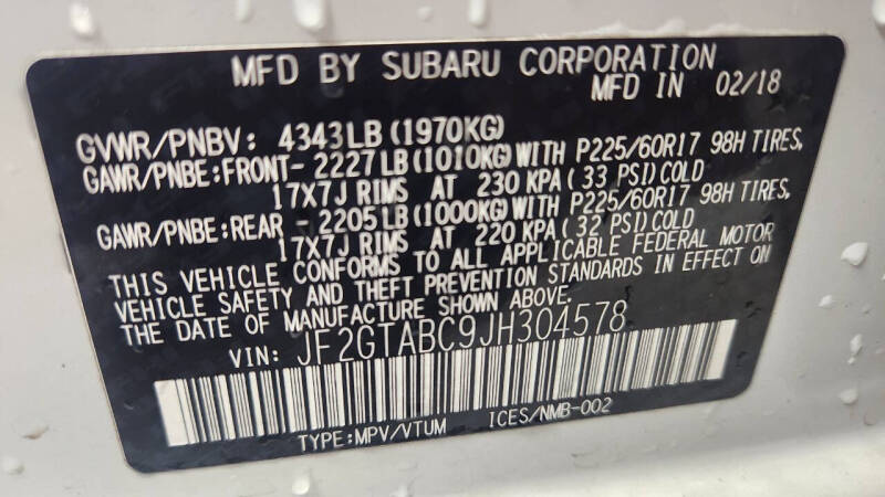 2018 Subaru Crosstrek 2.0i Premium