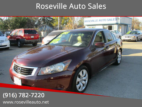 2010 Honda Accord for sale at Roseville Auto Sales in Roseville CA