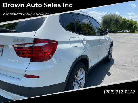 2014 BMW X3 for sale at Brown Auto Sales Inc in Upland CA
