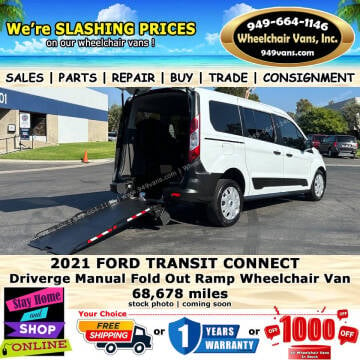 2021 Ford Transit Connect for sale at Wheelchair Vans Inc in Laguna Hills CA