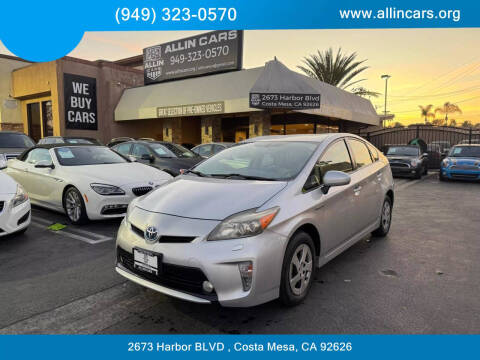 2013 Toyota Prius for sale at Allin Cars in Costa Mesa CA